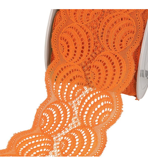 Spool 15m Elastic Lace Orange 100mm