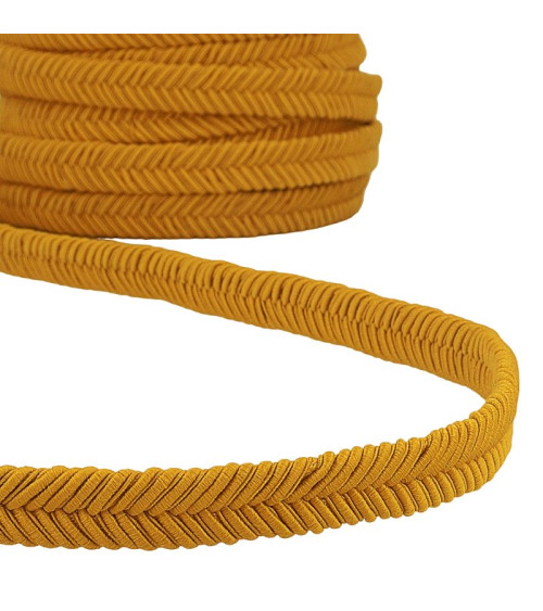 15m reel of 15mm mustard herringbone braid