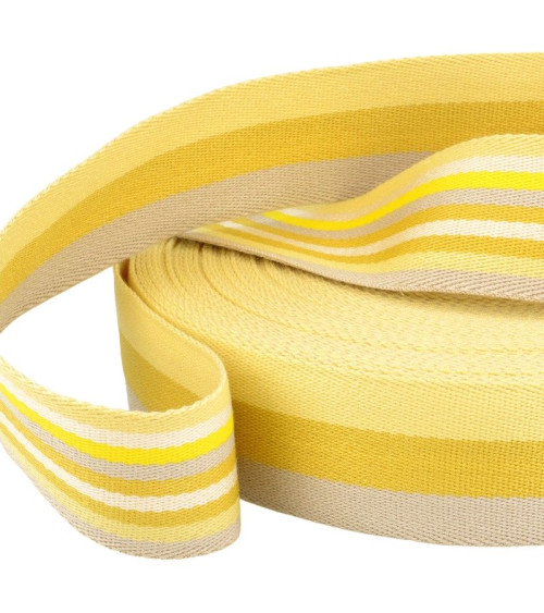 Film 20m strap double sided strips 40mm Yellow