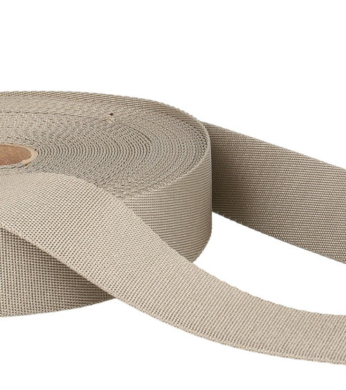 Film 20m polyester shoulder strap Taupe