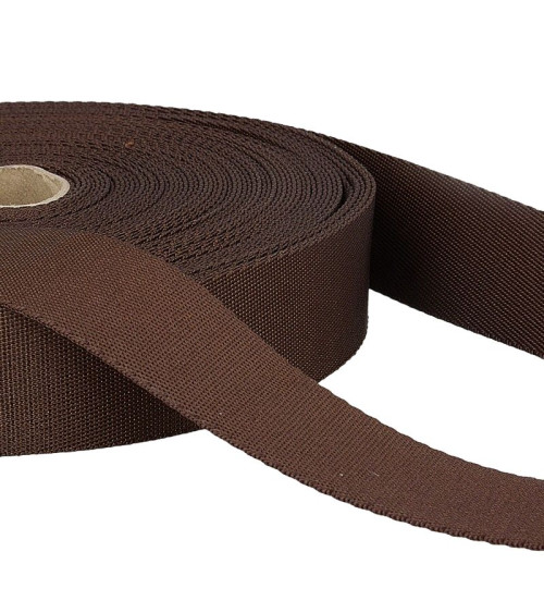 Film 20m polyester shoulder strap Dark Brown