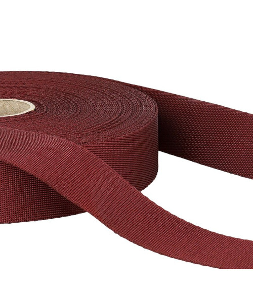 Film 20m polyester shoulder strap Bordeaux