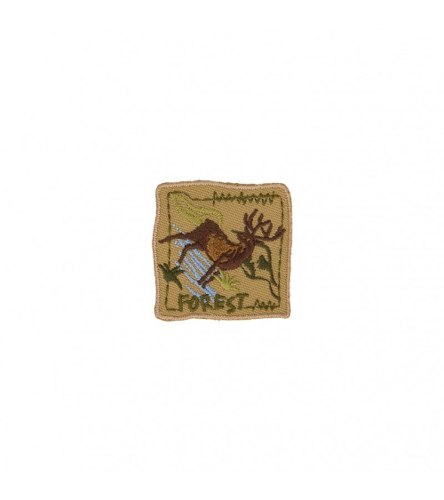 Aufbügler Hirsch Natur 3,5cm x 3cm