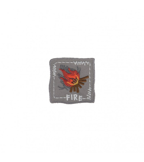 Campfire iron-on badge 3.5cm x 3cm