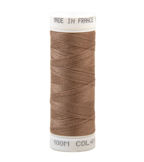 Polyester sewing thread 100m made in France - caramel 410