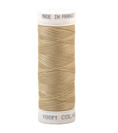 Polyester sewing thread 100m made in France - beige bis 405