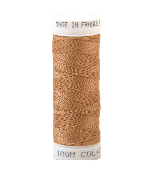 Polyester sewing thread 100m made in France - honey 431