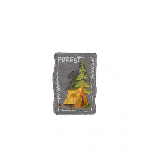 Forest Tent iron-on patch 5cm x 4.5cm