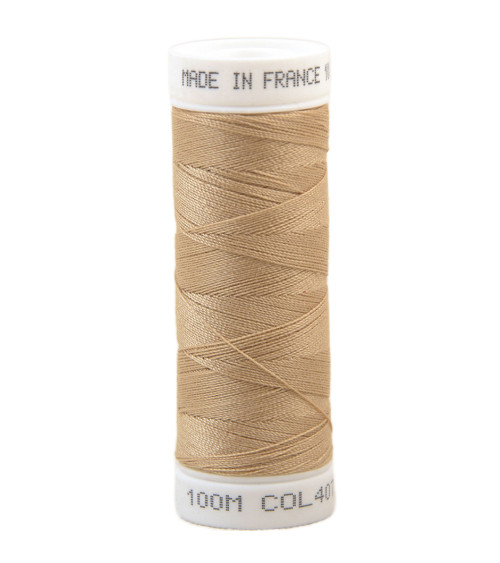 Polyester sewing thread 100m made in France - champagne 407