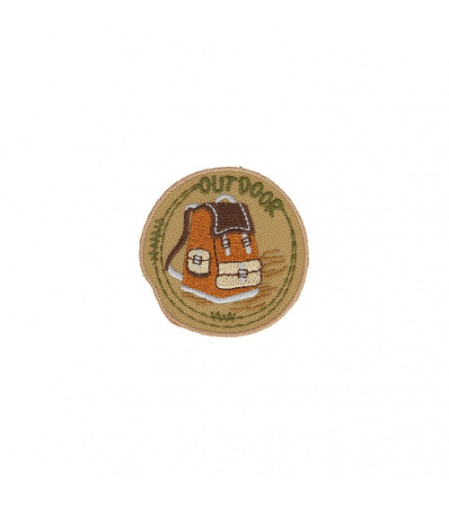 Iron-on patch for hiking backpack 3.5cm x 3.5cm