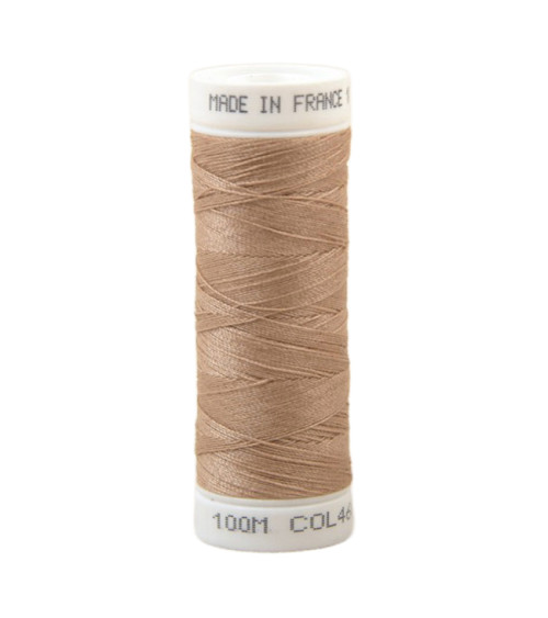 Polyester sewing thread 100m made in France - beige chacal 460