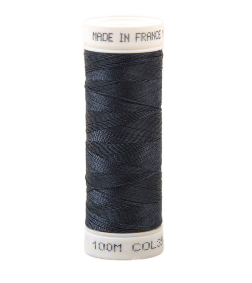 Polyester sewing thread 100m made in France - dark navy 350