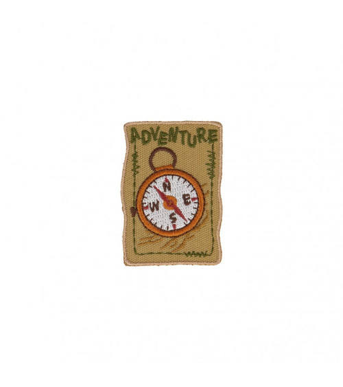 Adventure Compass iron-on patch 5cm x 4.5cm