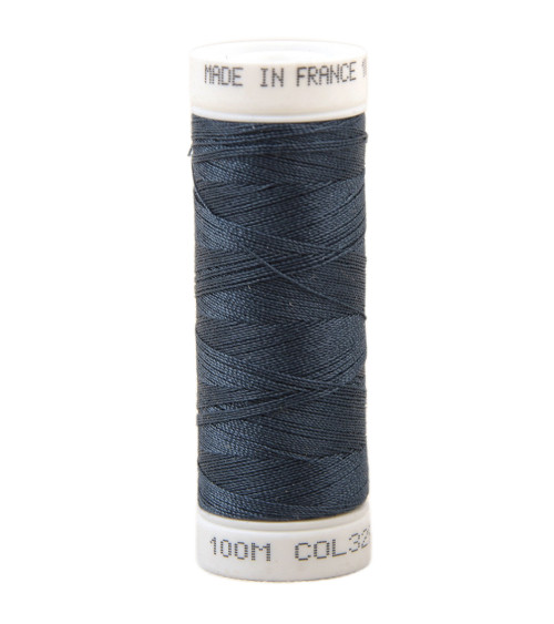 Polyester sewing thread 100m made in France - aviation blue 329