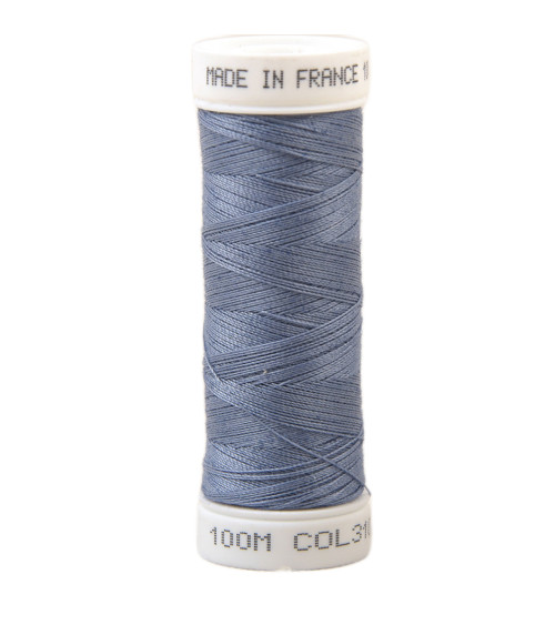 Polyester sewing thread 100m made in France - aconite blue 310