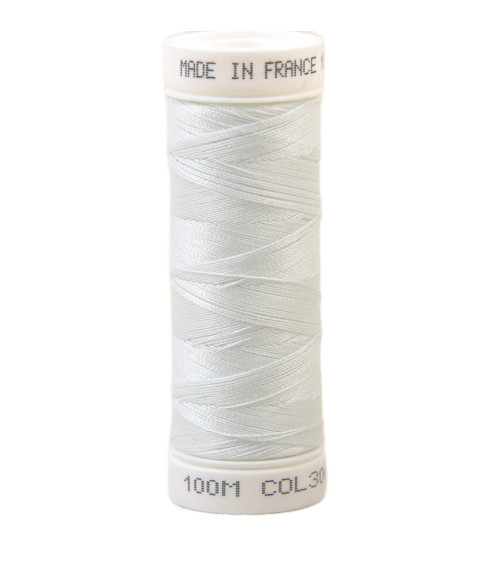 Polyester sewing thread 100m made in France - blue cie ondine 304