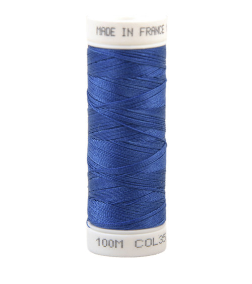 Polyester sewing thread 100m made in France - bresse blue 352