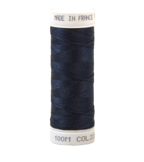 Polyester sewing thread 100m made in France - blue of France 339