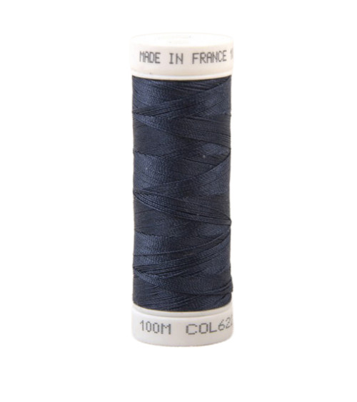 Polyester sewing thread 100m made in France - dolmen blue 622