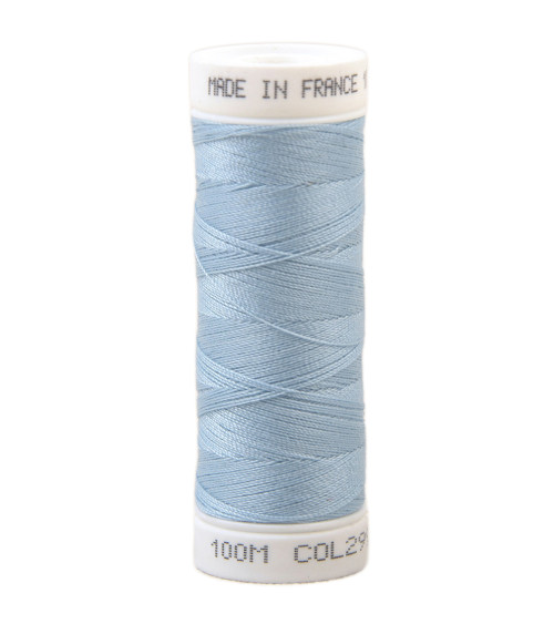 Polyester sewing thread 100m made in France - linear blue 299