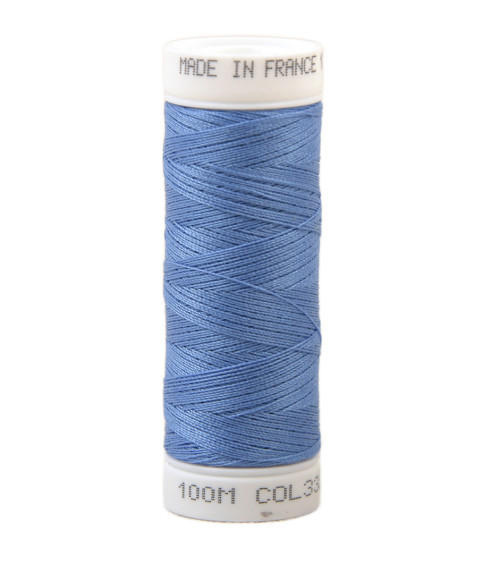 Polyester sewing thread 100m made in France - Greenland blue 332