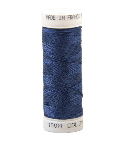 Polyester sewing thread 100m made in France - royal blue 336