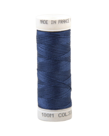 Fil à coudre polyester 100m made in France - bleu royal 336