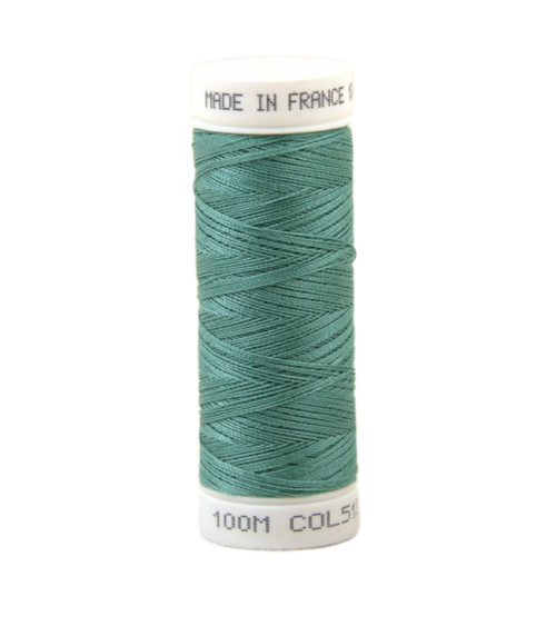 Polyester sewing thread 100m made in France - celadon green 513