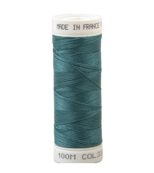 Polyester sewing thread 100m made in France - jade green 334