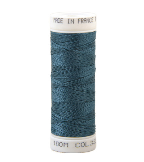 Polyester sewing thread 100m made in France - pacific blue 333