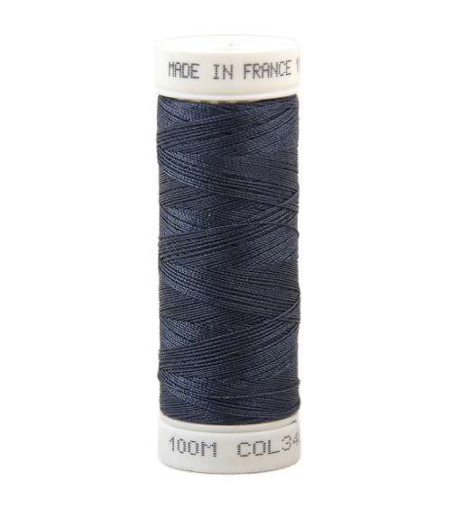 Polyester sewing thread 100m made in France - moussaillo blue 340