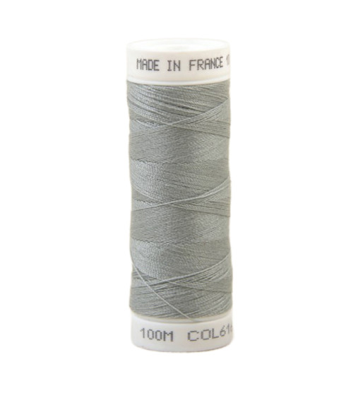 Polyester sewing thread 100m made in France - grey pluis 613