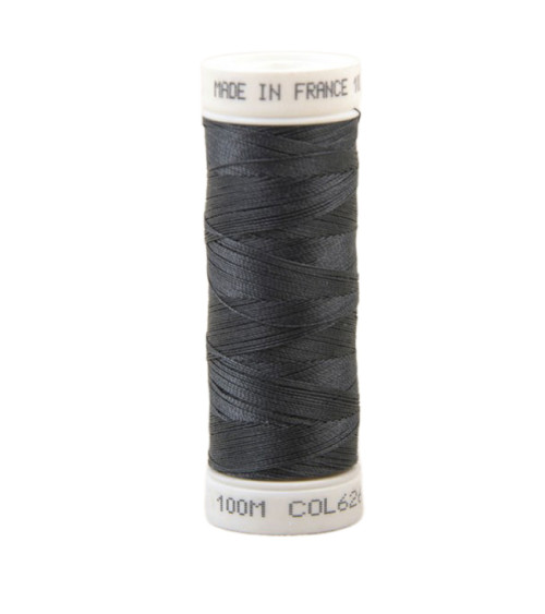 Polyester sewing thread 100m made in France - mickey gray 626