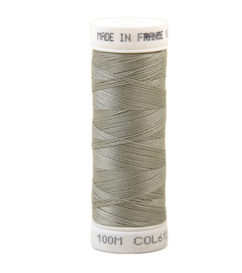 Polyester sewing thread 100m made in France - cloud gray 615