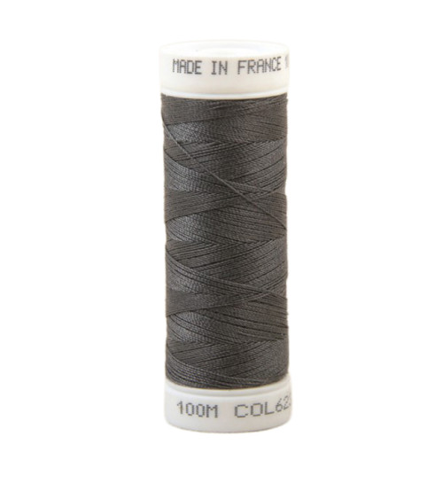 Polyester sewing thread 100m made in France - gray limailme 623