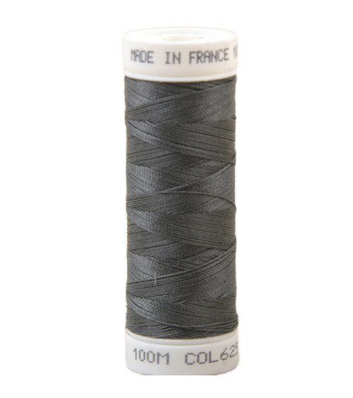 Polyester sewing thread 100m made in France - gray 625