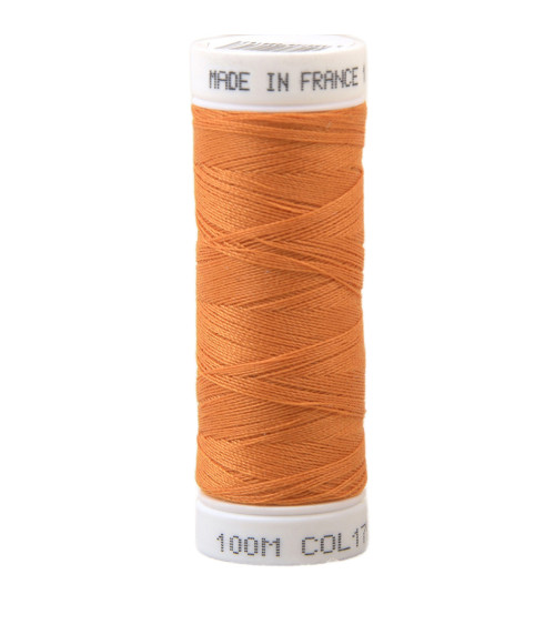 Polyester sewing thread 100m made in France - orange 179