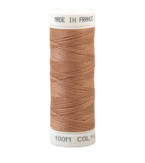 Polyester sewing thread 100m made in France - fennec 147