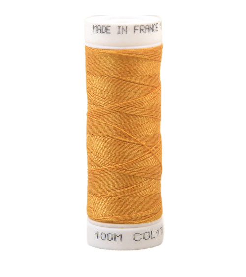 Polyester sewing thread 100m made in France - mandarin 170