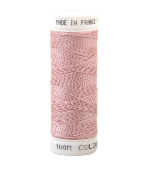 Polyester sewing thread 100m made in France - minois pink 204