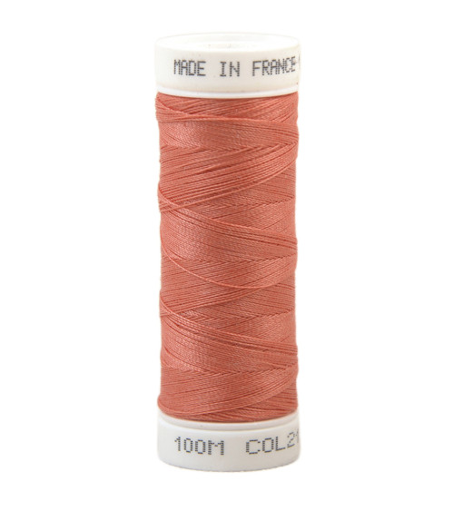 Polyester sewing thread 100m made in France - watermelon red 212