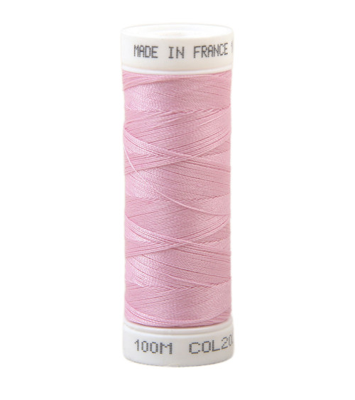 Polyester-Stoffgarn, 100 m, hergestellt in Frankreich – Rose Girl 202