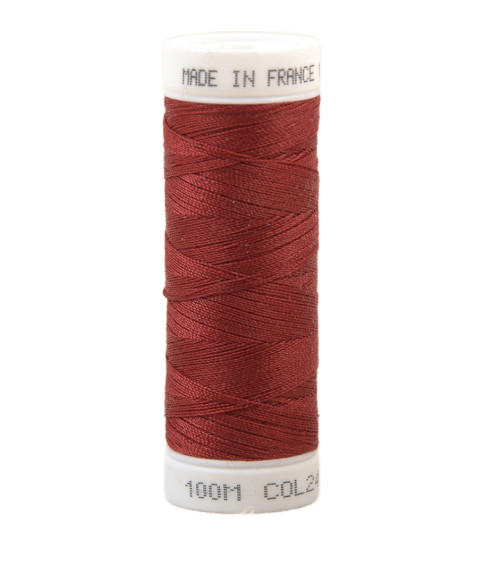 Polyester sewing thread 100m made in France - chili red 246