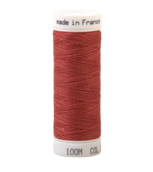 Polyester sewing thread 100m made in France - red 235