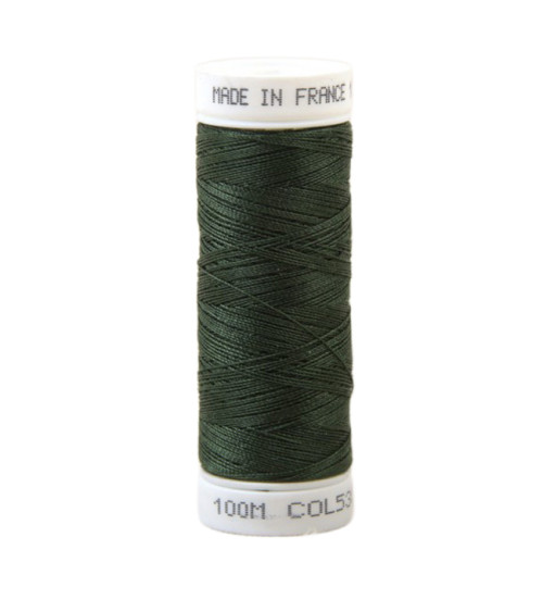 Polyester sewing thread 100m made in France - ivy green 538