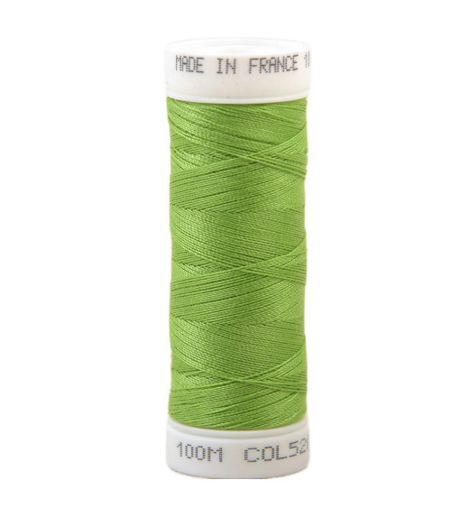 Polyester sewing thread 100m made in France - meadow green 520