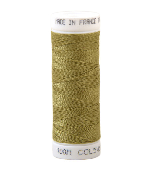 Polyester sewing thread 100m made in France - willow yellow 545