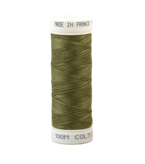 Polyester sewing thread 100m made in France - verbena green 537