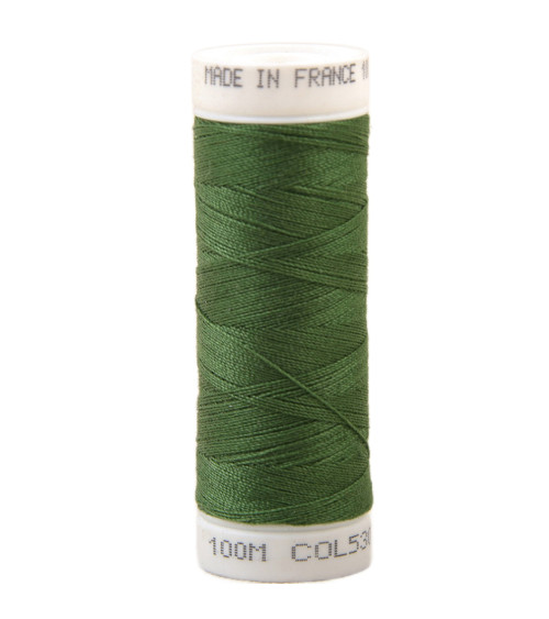 Polyester sewing thread 100m made in France - fir green 530