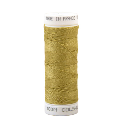 Polyester sewing thread 100m made in France - autumn yellow 546